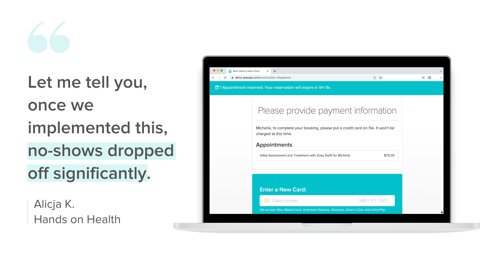Prevent no-shows and collect fees when they happen